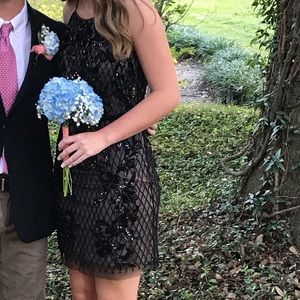 Black hoco/ prom mini dress
